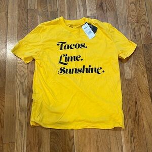 Tacos Lime Sunshine 🌮🍋‍🟩☀️Graphic Tee NWT